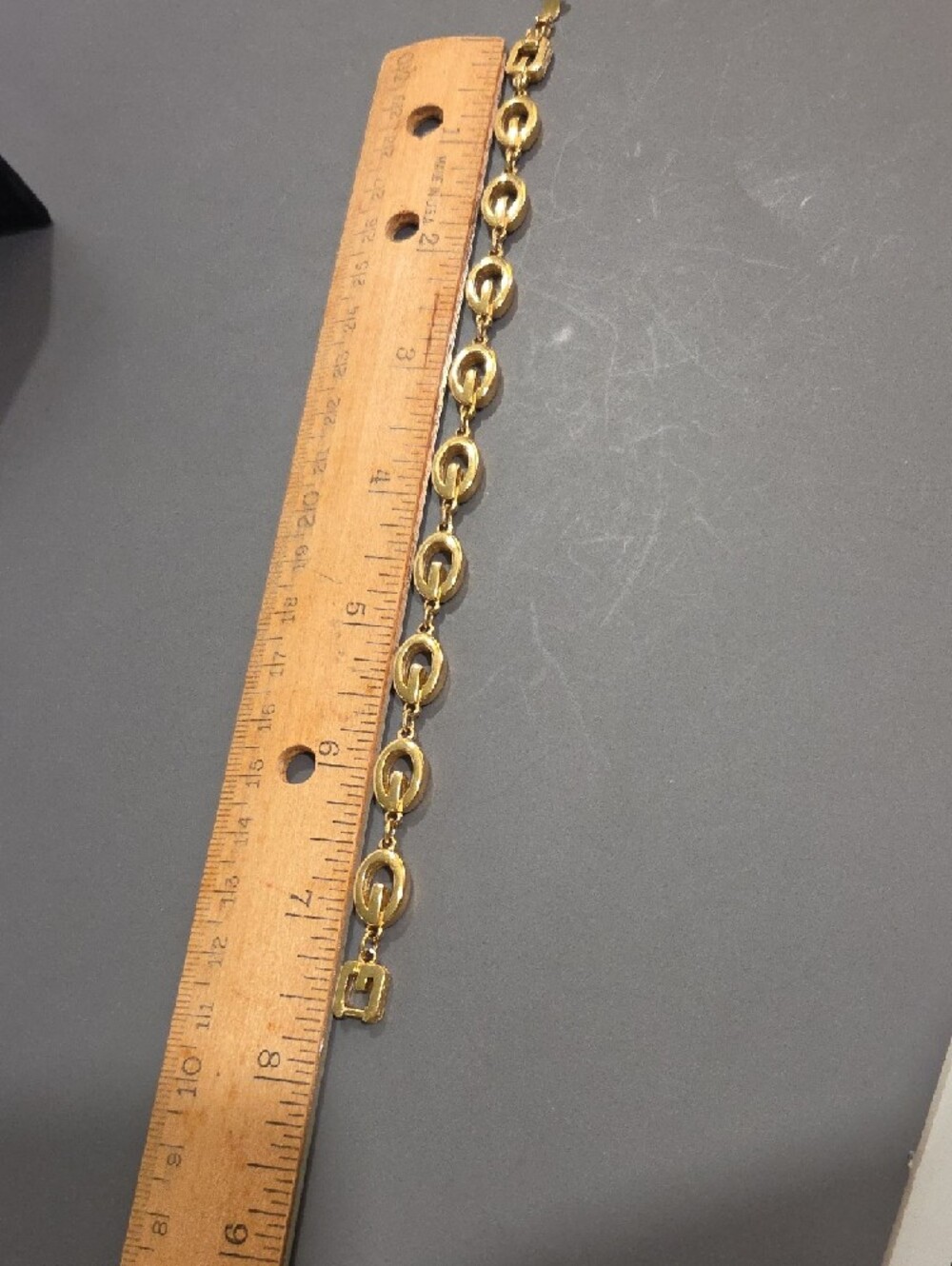 Givenchy Gold Tone Bracelet 7.5in - Picture 6 of 6